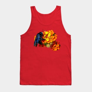 Unusual Blue Bee Tank Top